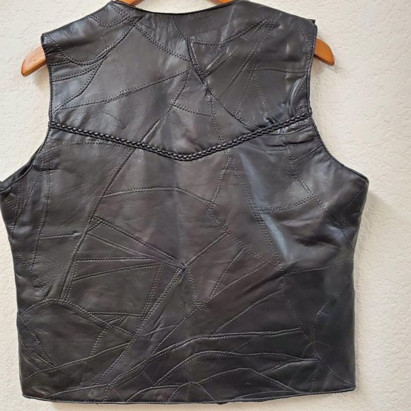 Twin Creek Men's Leather Vest - Picture 2 of 9